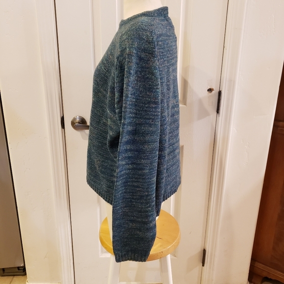 Eddie Bauer 100% wool size Large vintage sweater chunky knit 90s - Picture 3 of 8